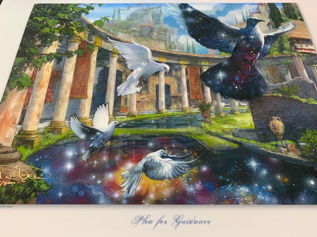 限定500枚【導きの嘆願】サイン入りアートプリント ニールセン MTG 複製原画