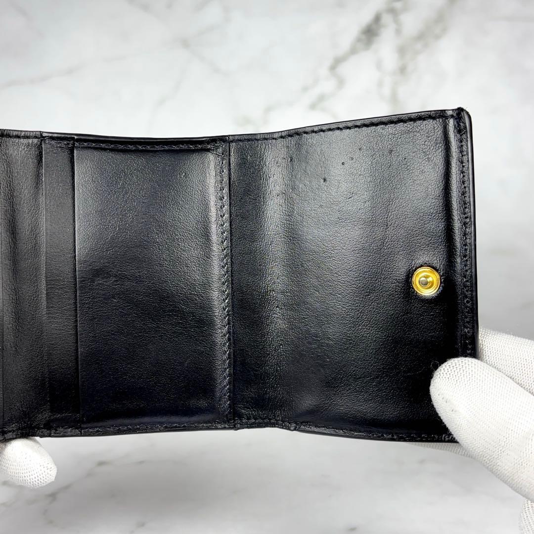 BOTTEGA VENETA 三つ折り財布 ブラック