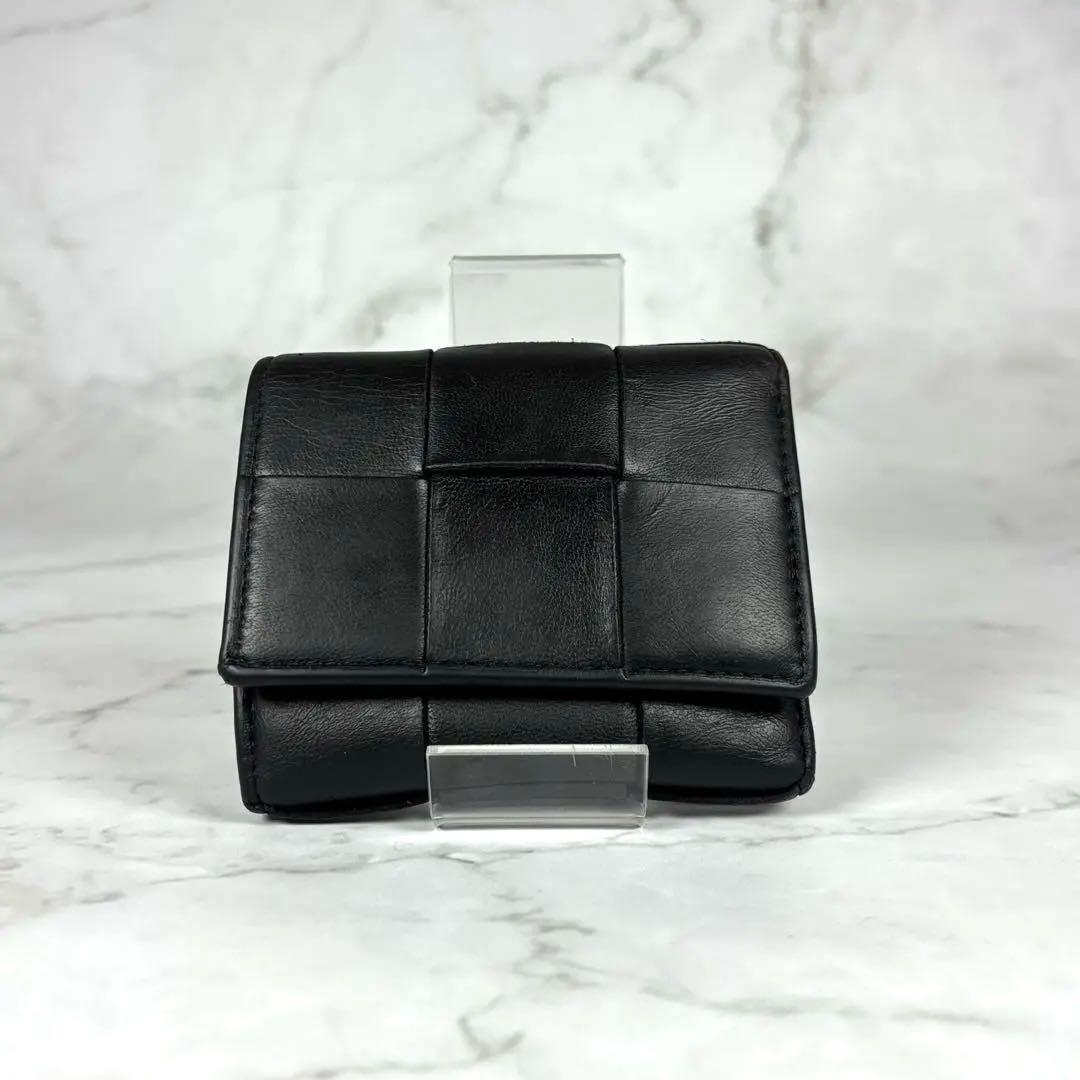 BOTTEGA VENETA 三つ折り財布 ブラック
