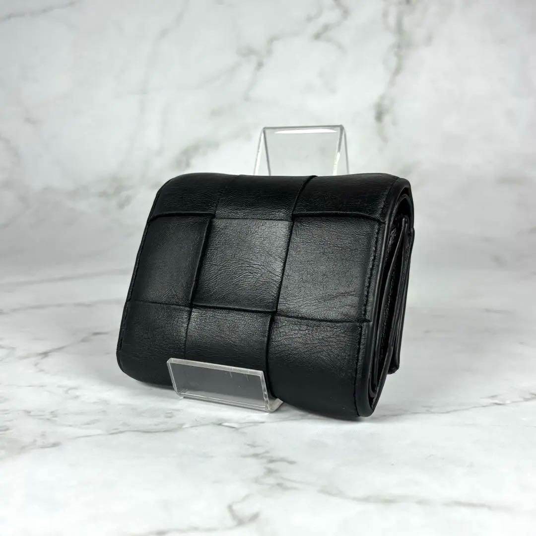 BOTTEGA VENETA 三つ折り財布 ブラック