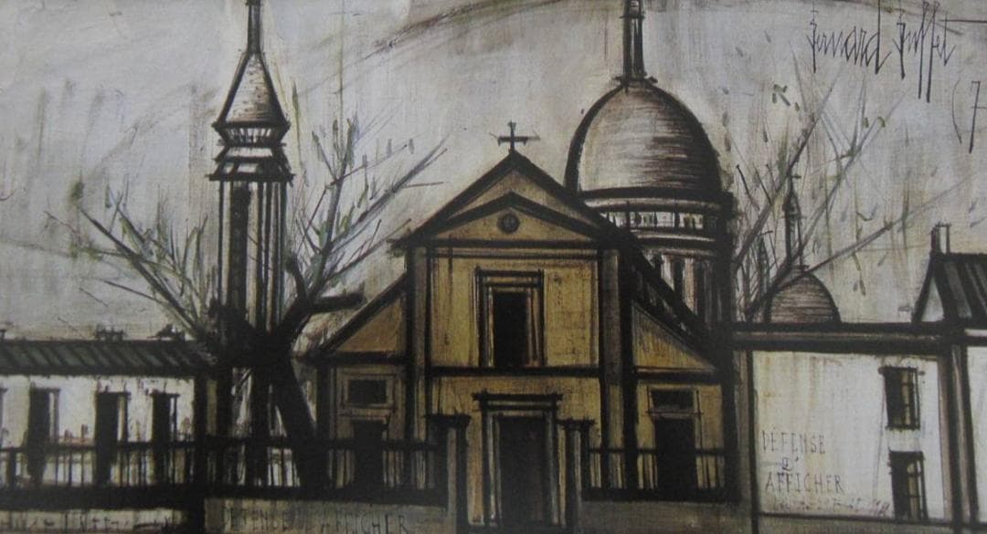 ベルナール・ビュッフェ【MONTMARTRE】希少な額装用画集より