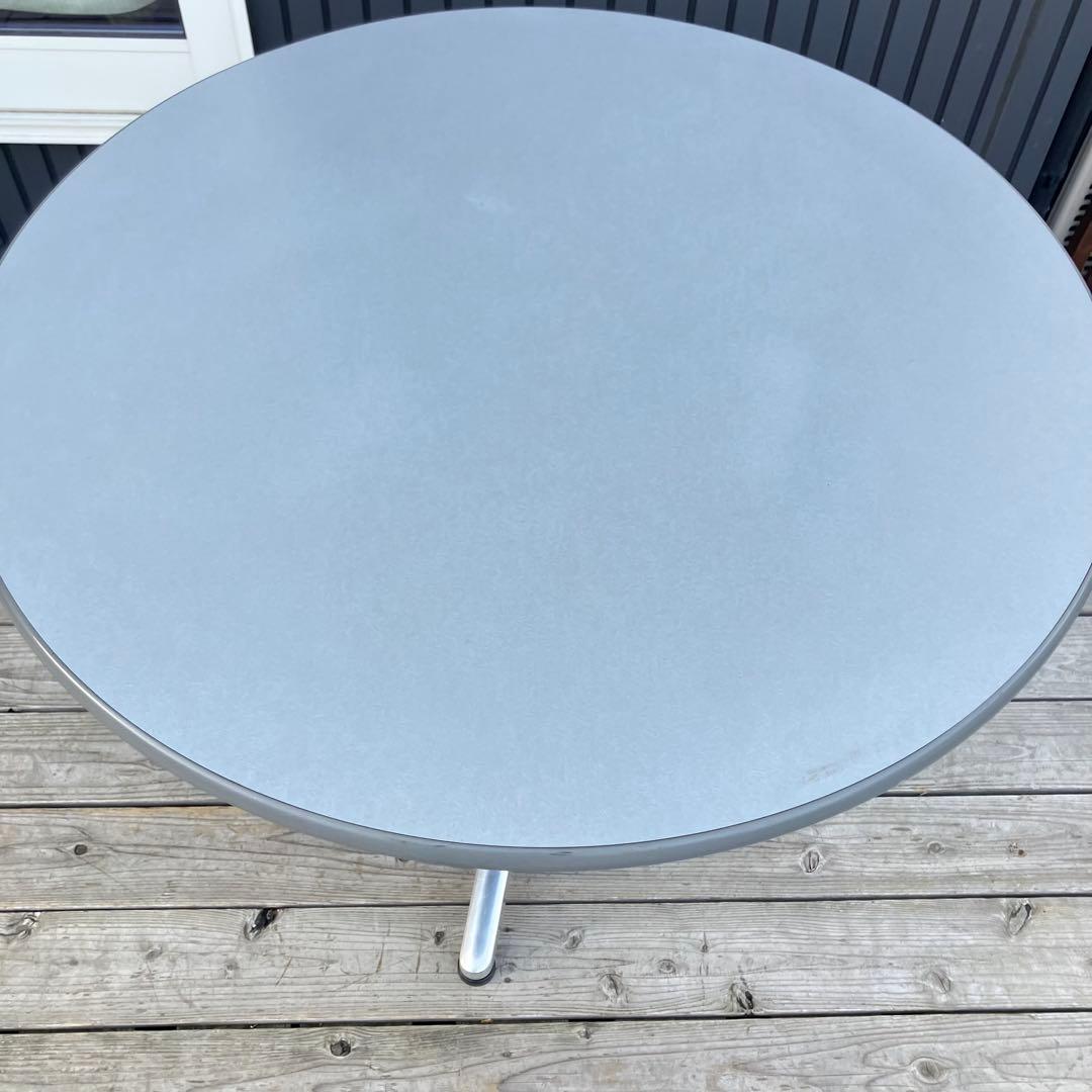 北欧レトロ アイアンフレーム ラウンドテーブル ダイニングテーブル 円卓 円形