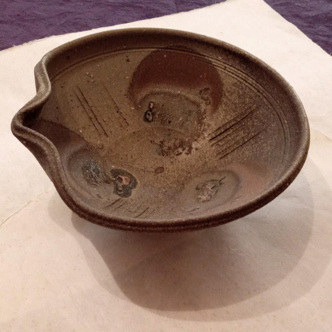 京焼　窯変片口八寸鉢