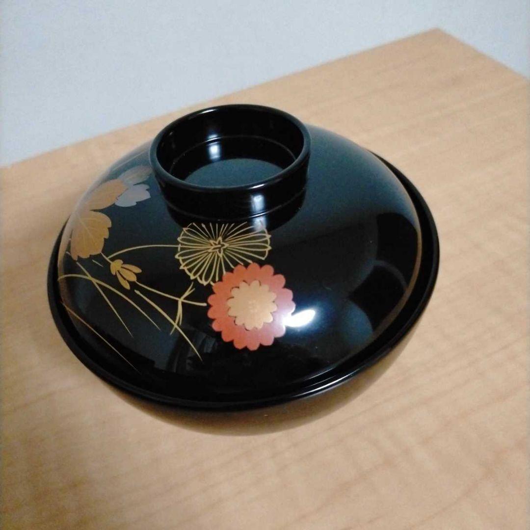 新品未使用 越前塗 祖雅堂 蒔絵付 吸物椀 五客揃 漆器 共箱