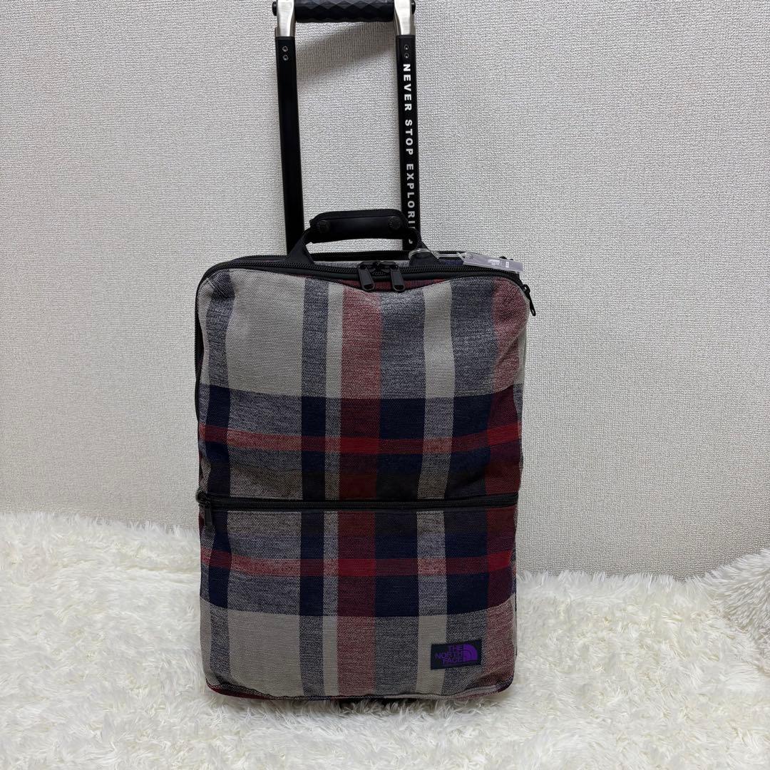 【美品】ノースフェイス キャリーケース パープルレーベル トラベルキャリー2輪
