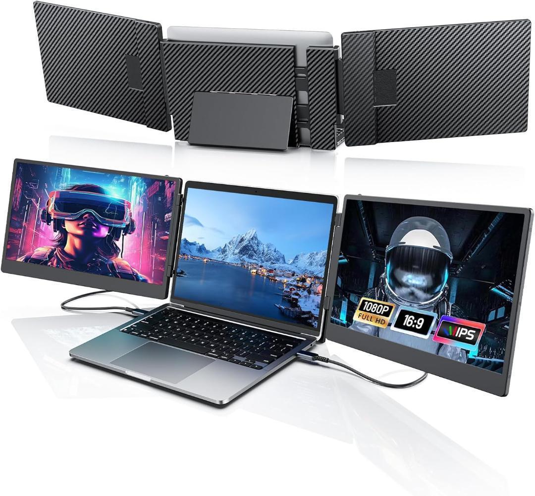 あ*ら様 T883u 2画面マルチ モバイルモニター 14インチ ノートPCドッ