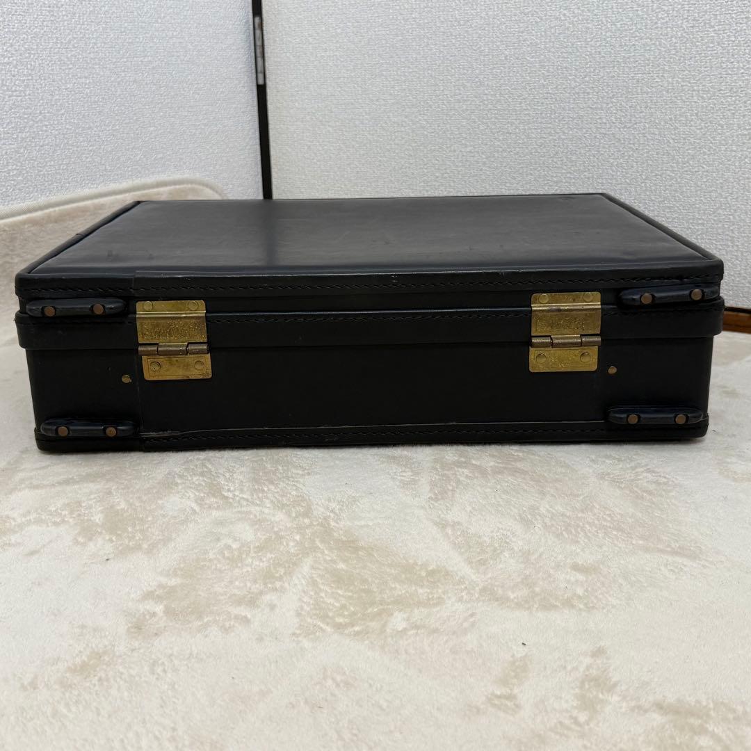 ハートマン　アタッシュケース　オールレザー　A4収納　ダイヤルロック　黒