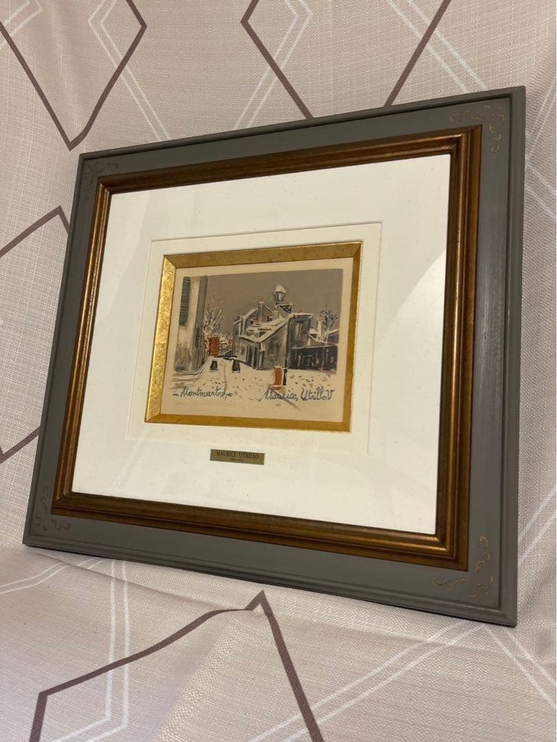 モーリス・ユトリロ モンマルトルベキュ：夕暮れのモンマルトル 雪の通り