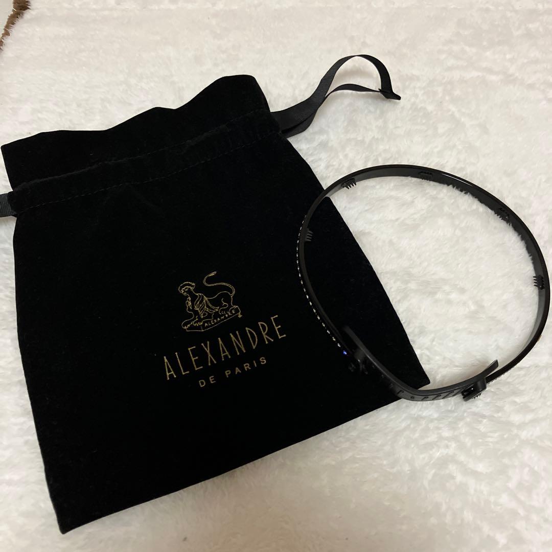 ALEXANDRE DE PARIS ストーン付きヘアバンド