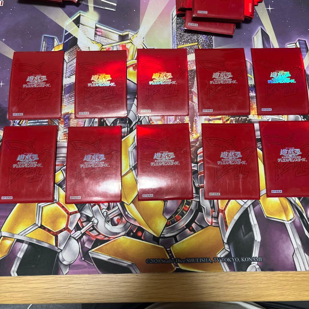 遊戯王　スリーブ　初期　旧オシリスレッド　70枚セット