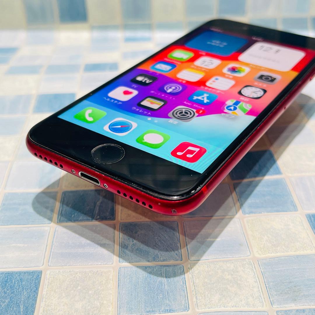 SIMフリー iPhoneSE2 64GB レッド 新品バッテリ－