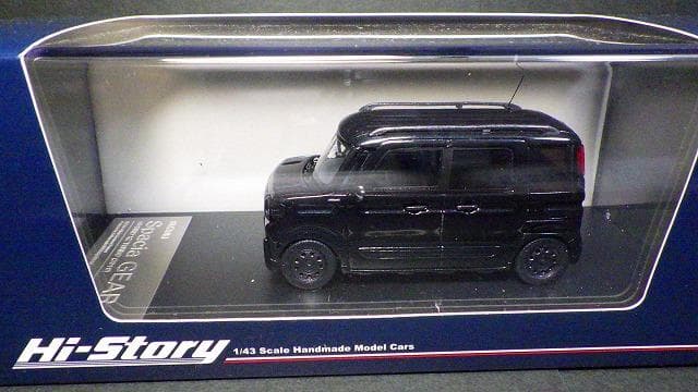 1/43 スズキ スペーシア ギア ミニカー ブラック HS237BK