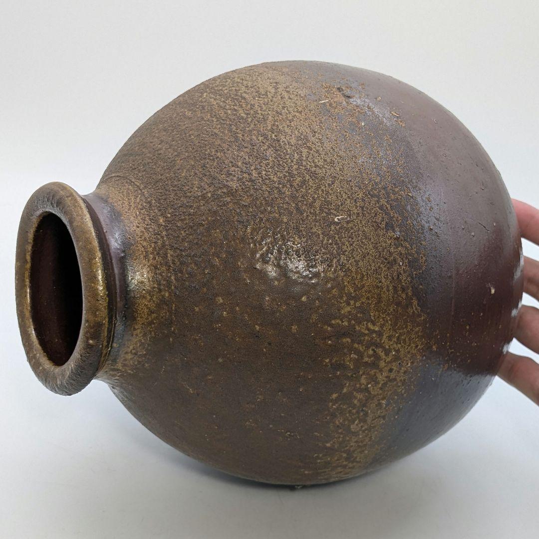 岡山県重要無形文化財 吉本正 備前焼 壺 合箱 壷 花器 花瓶 花入 花生 置物