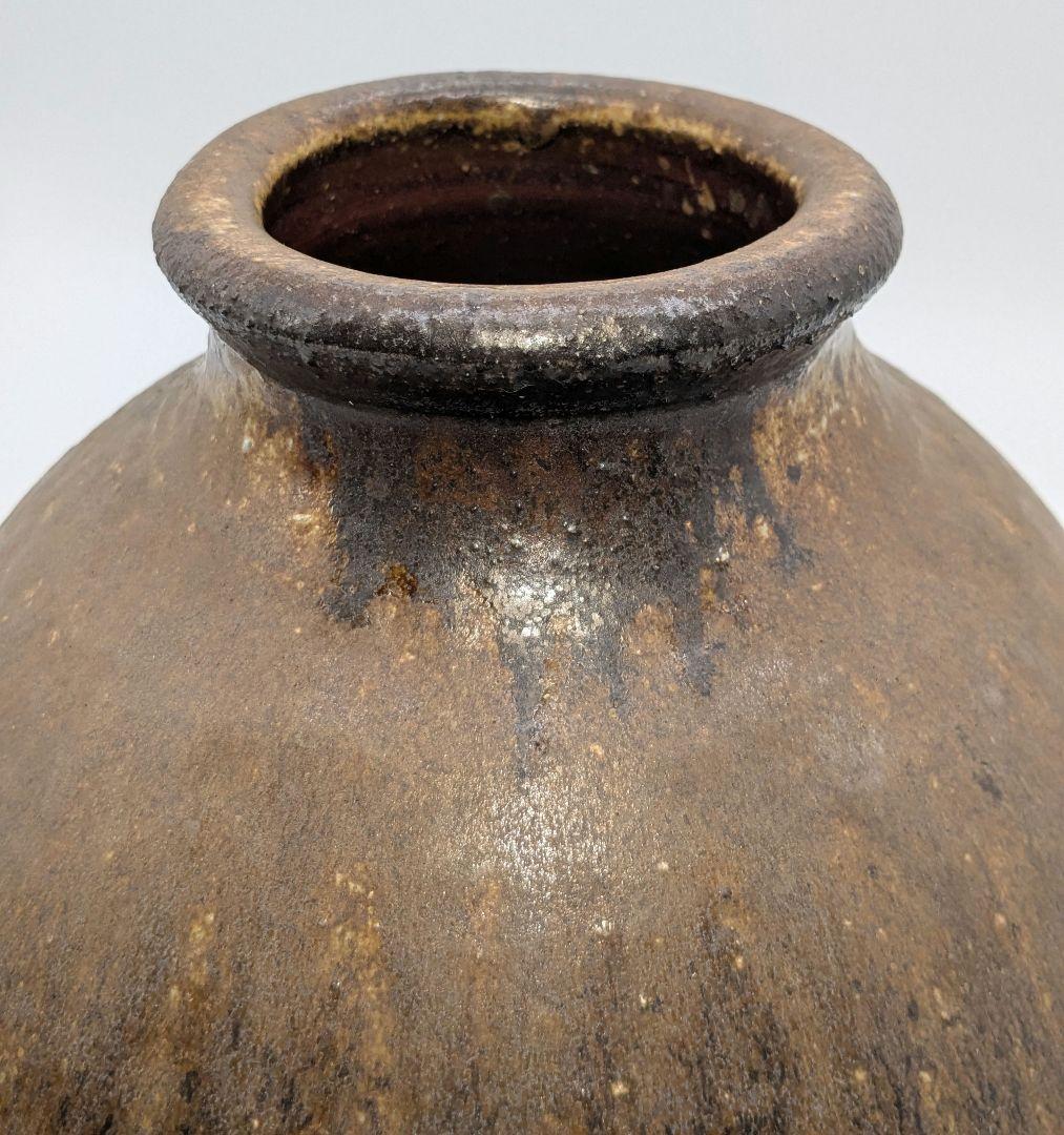 岡山県重要無形文化財 吉本正 備前焼 壺 合箱 壷 花器 花瓶 花入 花生 置物