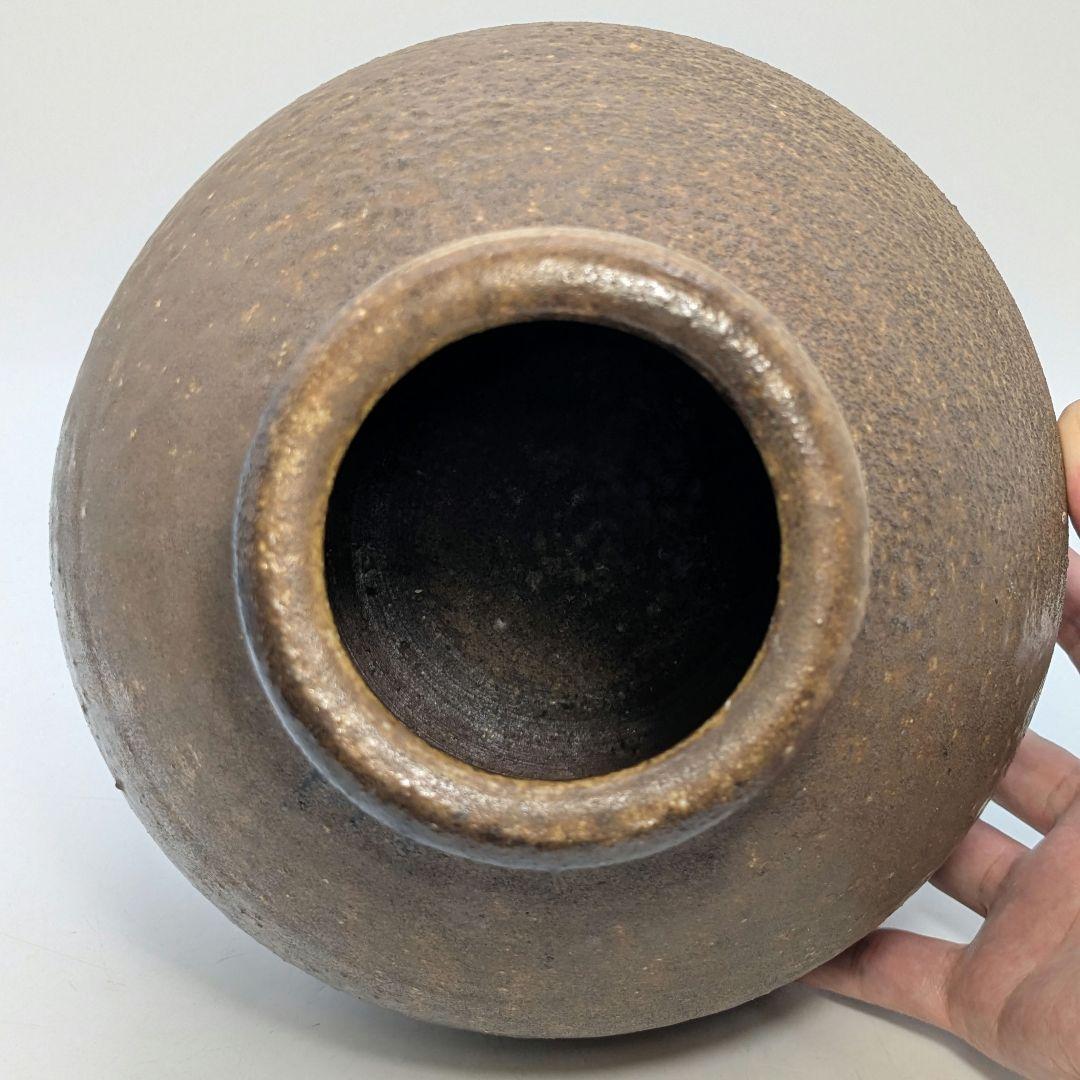 岡山県重要無形文化財 吉本正 備前焼 壺 合箱 壷 花器 花瓶 花入 花生 置物