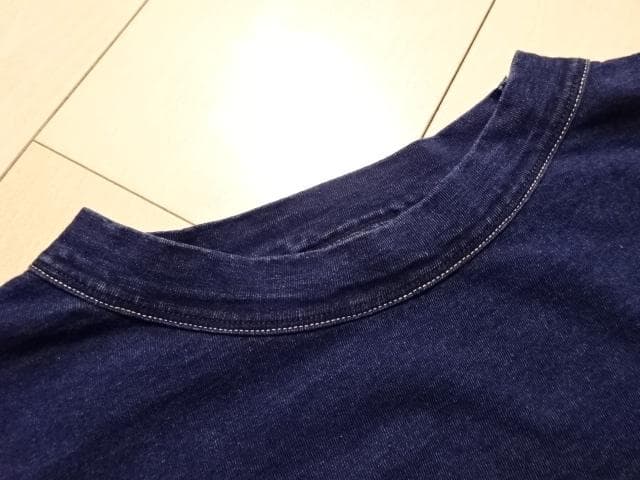 45R ピースバードプリントの90845星Tシャツ インディゴ サイズL