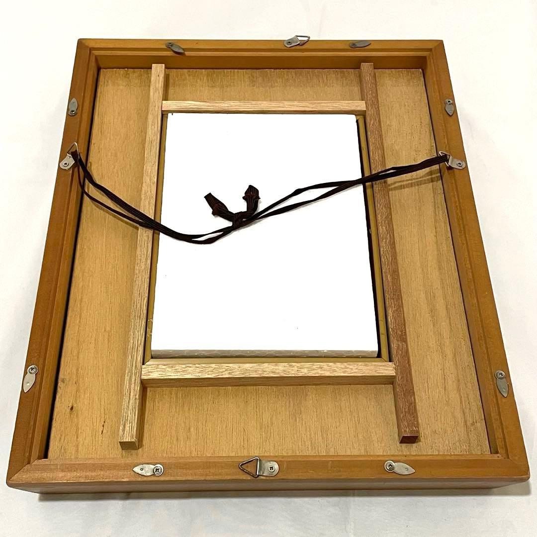 ルノワール　わら束を持つ少女 木製フレーム付き　油彩画/花を持つ少女