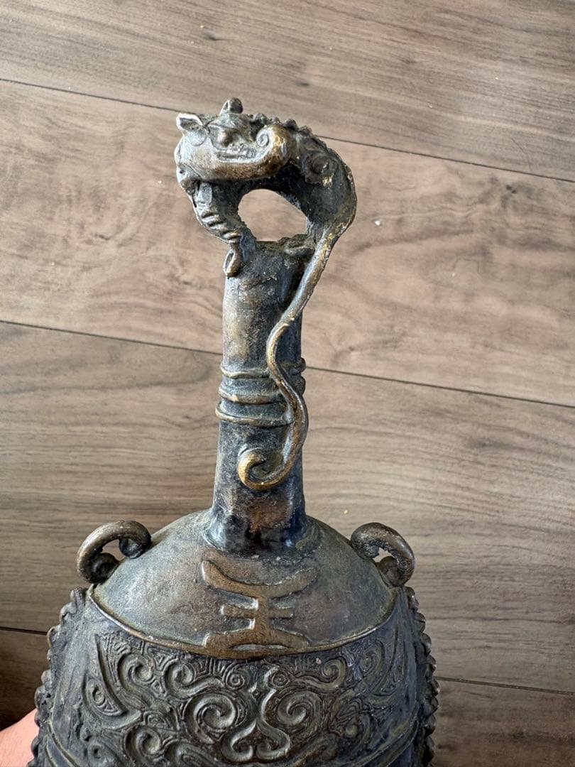 吊鐘，古道具，古銅製，時代物