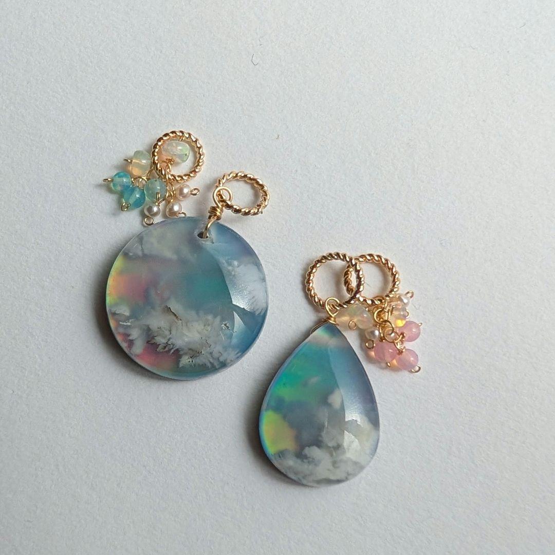 オーロラプルームアゲート ペンダントトップ