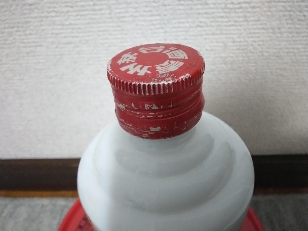 茅台酒 375ml 53%　総重量635g程　90年代？　天女ラベル　訳あり