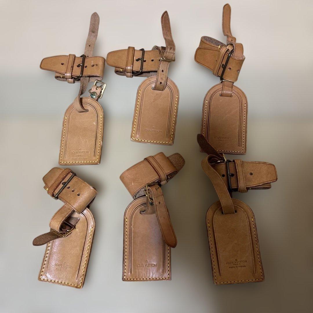 正規品LOUIS VUITTON ルイヴィトンヌメ革ネームタグ14セット
