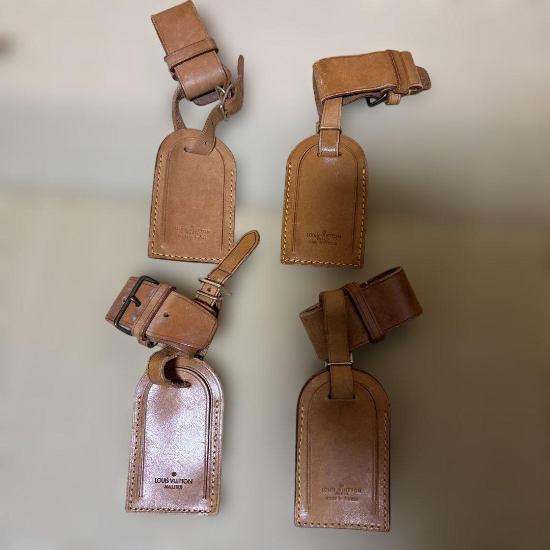 正規品LOUIS VUITTON ルイヴィトンヌメ革ネームタグ14セット