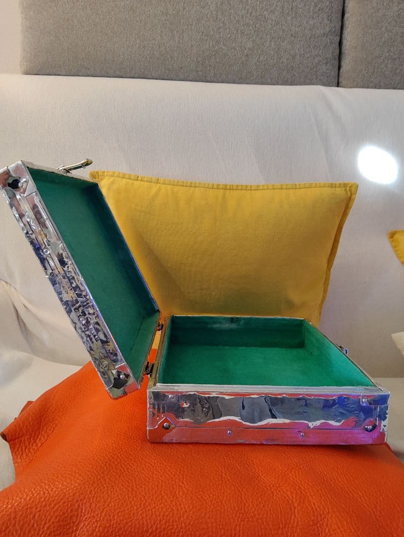 ハンドメイド　アタッシュケース　RIMOWAステッカー付き