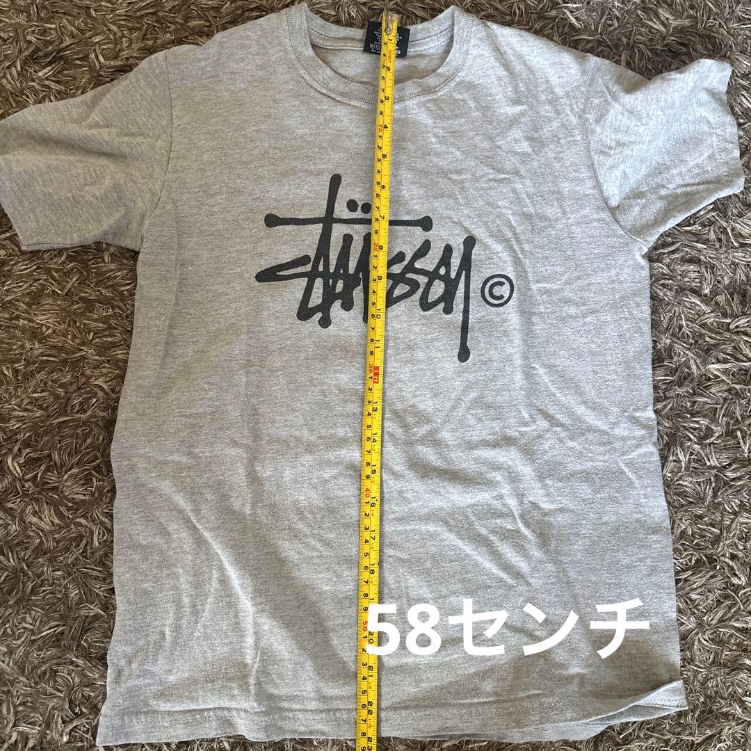 stüssy ロゴプリント Tシャツ グレー　XSサイズ