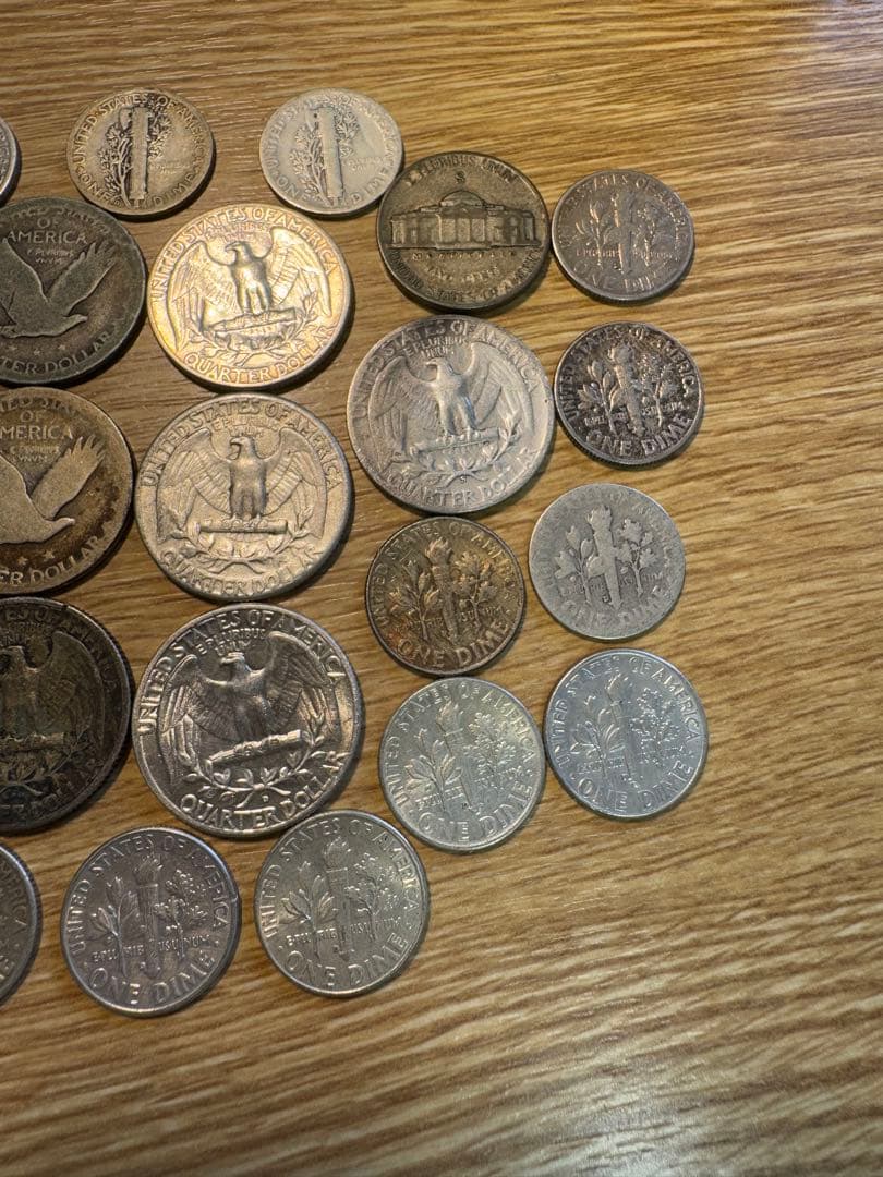 必見 1910年代-1967 アメリカ 銀貨 27枚まとめ ケネディ 未使用品有