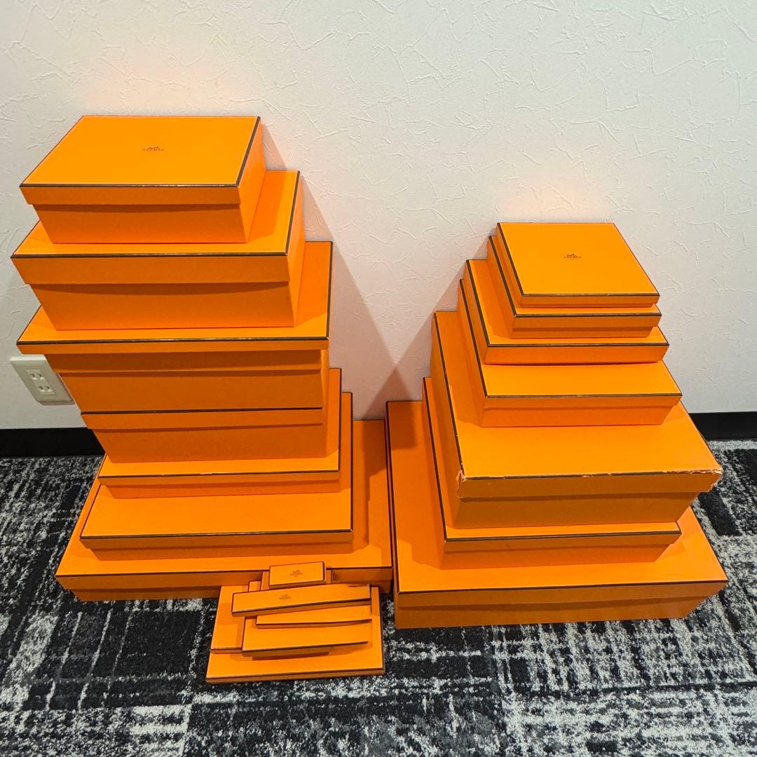 美品　HERMES　エルメス　オレンジ 空箱　21個セット　正規品