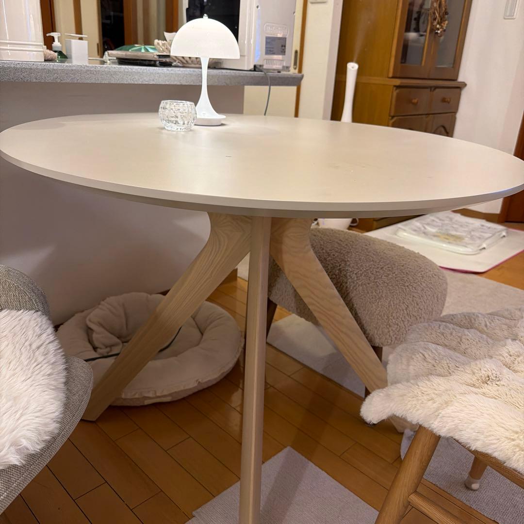 河口家具製作所 Norna 円形ダイニングテーブル100