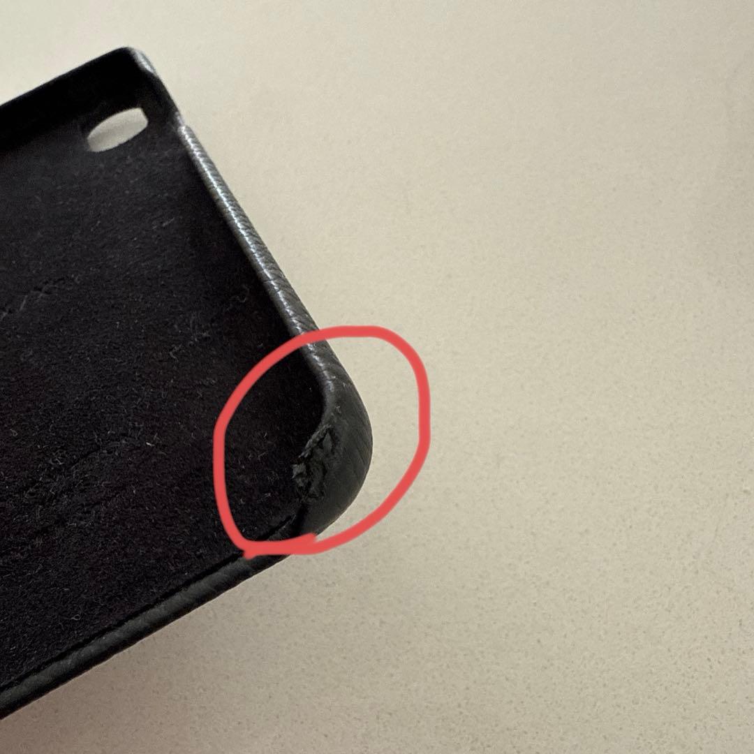 Louis Vuitton ブラックレザーケース　iPhoneX XS