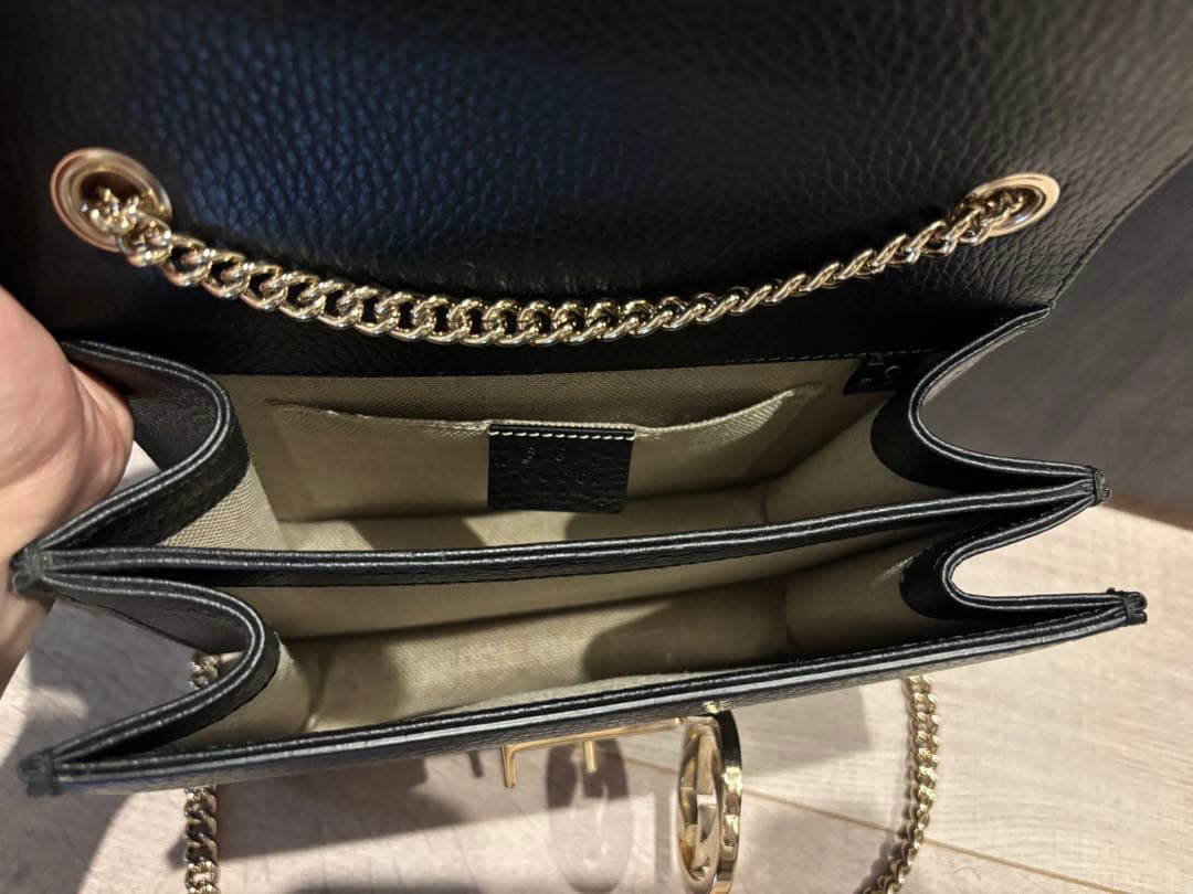 【GUCCI】インターロッキングG チェーンショルダー