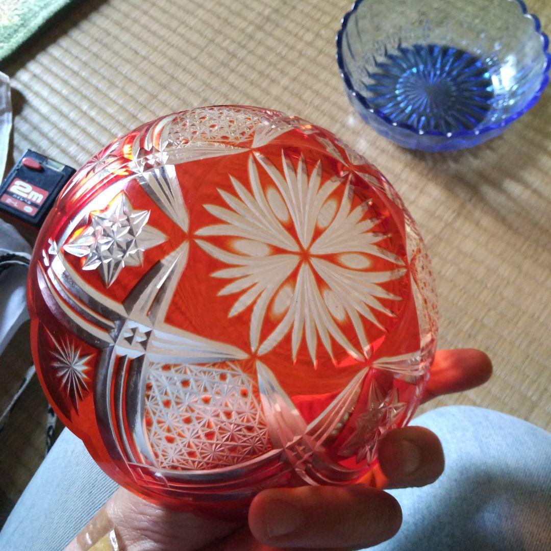 ガラス細工、さらに、器、カットガラス、切子グラス、菓子沙羅、食器