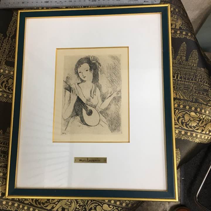 絵画 ローランサン 雅やかな宴 パリの女神