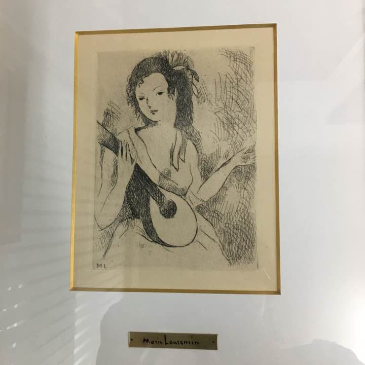 絵画 ローランサン 雅やかな宴 パリの女神