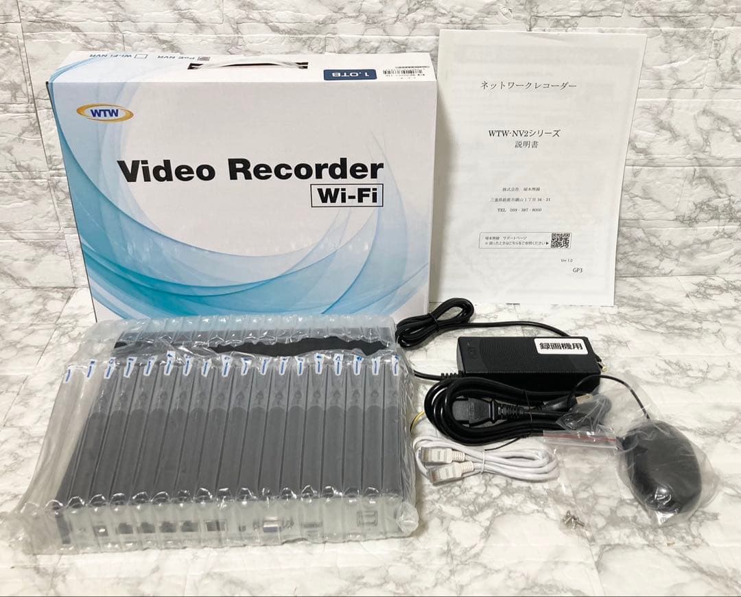 【未使用】塚本無線 WTW ビデオレコーダー 1TB IPカメラ 2台