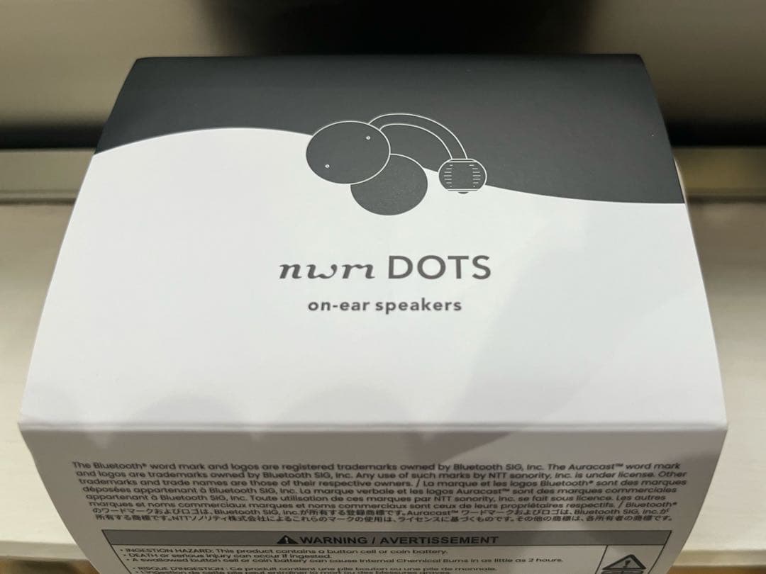 nwm DOTS ワイヤレスイヤホン ブラック　数回使用