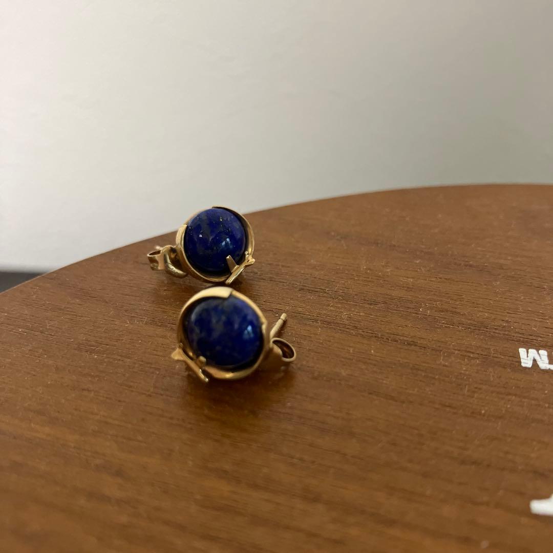 スタージュエリー　ラピスラズリ　スタッドピアス