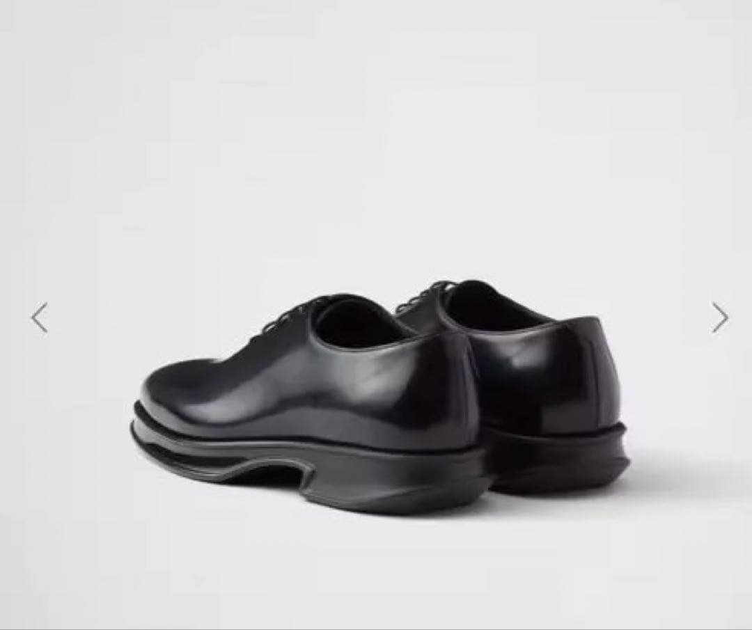 プラダ　ブラッシュドレザー　レースアップシューズ　サイズ6