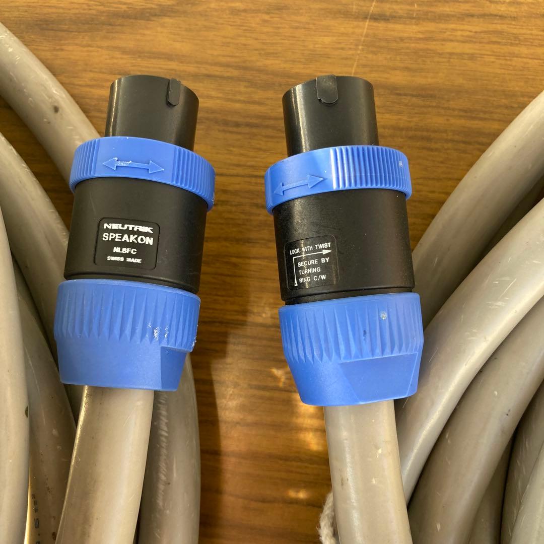 スピーカーケーブル3.5 ㎟ ×8芯10mスピコン仕様（2本セット）