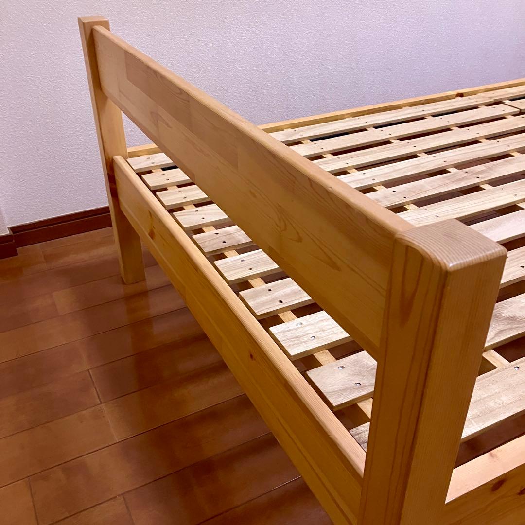 ショコラ　無印良品 パイン材ベッドフレーム