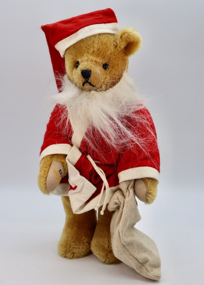 SCHUCO サンタクロース テディベア32cm ピッコロ２台付き