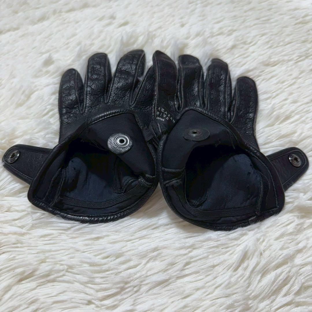 【美品】CACAZAN ドライビンググローブ レザー ブラック Mサイズ 日本製