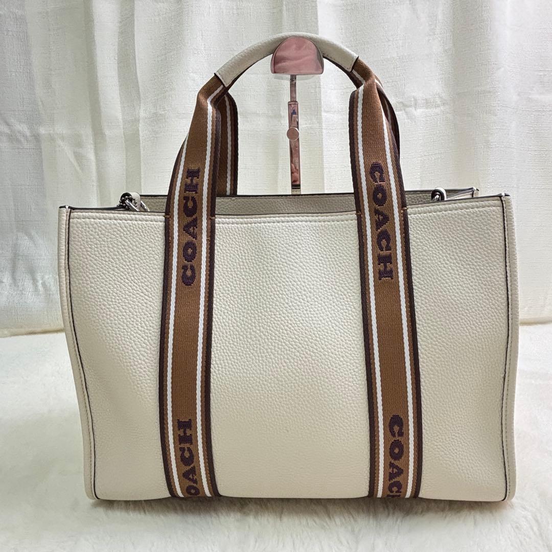 【みー】極美品✨COACH　ショルダーバッグ　スミス　トート 2way