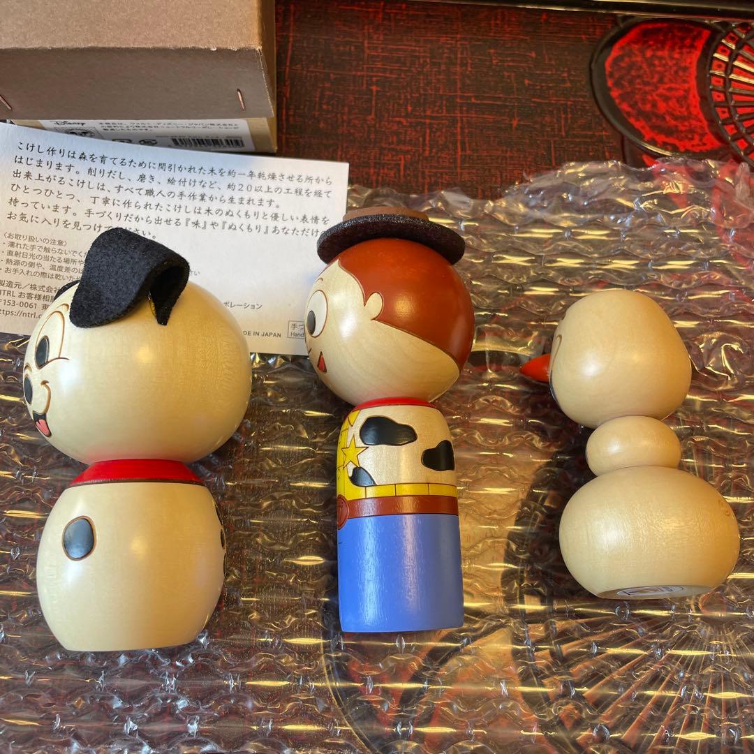 卯三郎こけし　101匹わんちゃん　アナ雪(オラフ)　トイストーリー(ウッディ)
