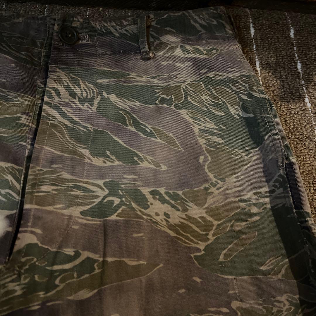 60S 鬼フェード　実物　タイガーストライプ　タイガーカモ　ベトナム戦