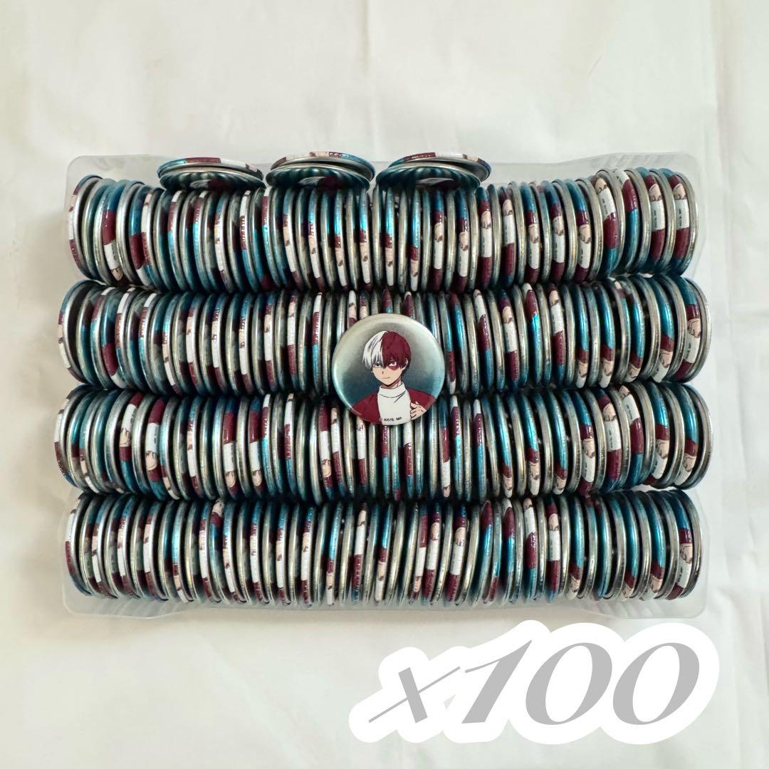 ヒロアカ 轟焦凍 RED 缶バッジ 引き 100点