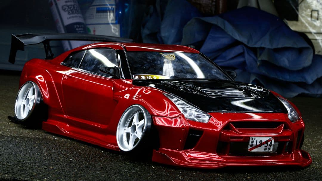 パンドラRC 日産 GT-R R35 BNsports BLS 塗装済みボディ