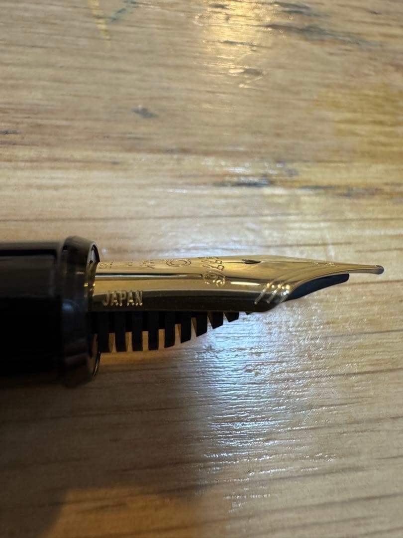 PLATINUM プラチナ 万年筆 3776 14K M 585 文房具 金